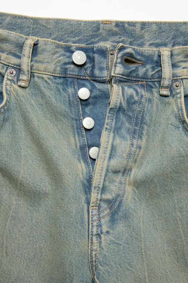 Women Loose Fit Jeans 8211 2021F Bluebeige Acne Studios Jeans