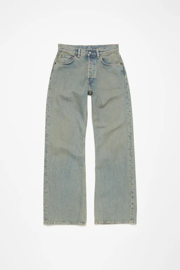 Women Loose Fit Jeans 8211 2021F Bluebeige Acne Studios Jeans