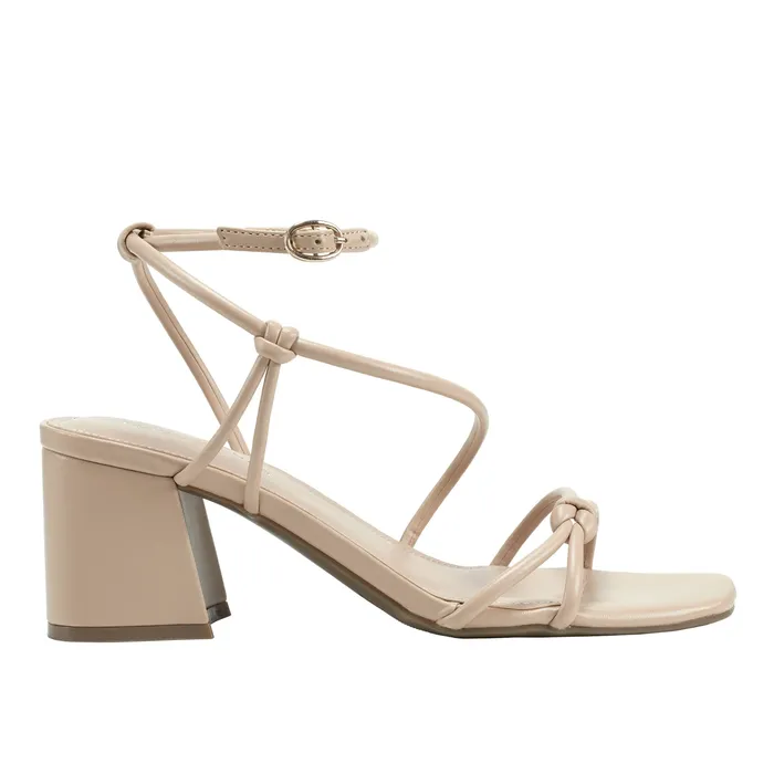 Women Marc Fisher Gurion Block Heel Sandal Light Natural Sandals