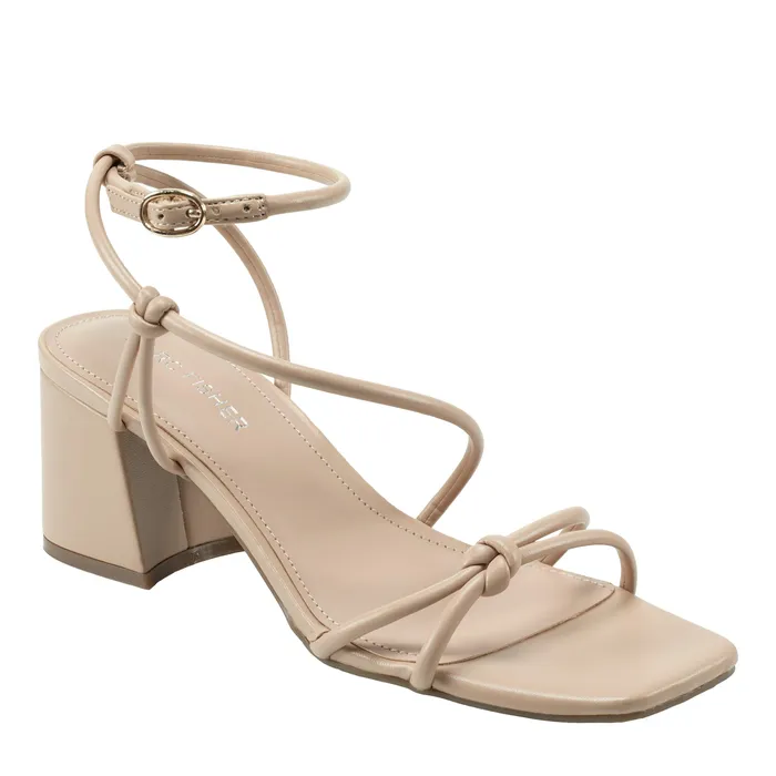 Women Marc Fisher Gurion Block Heel Sandal Light Natural Sandals