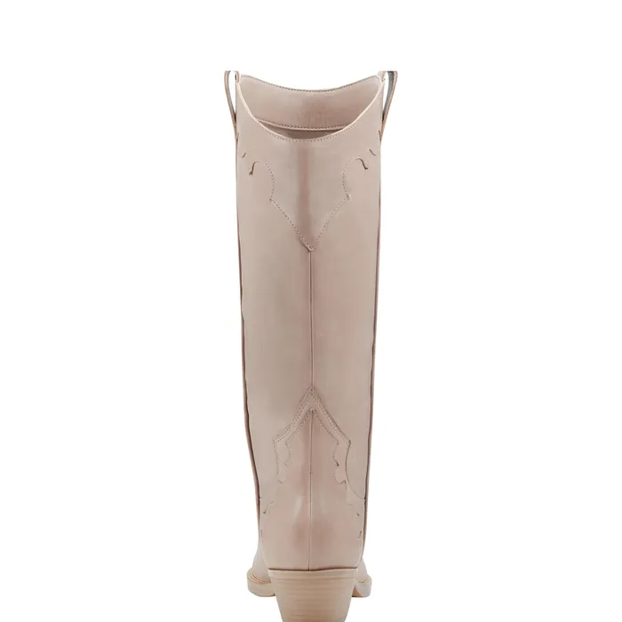 Women Marc Fisher Hilaria Western Boot Taupe Leather Boots