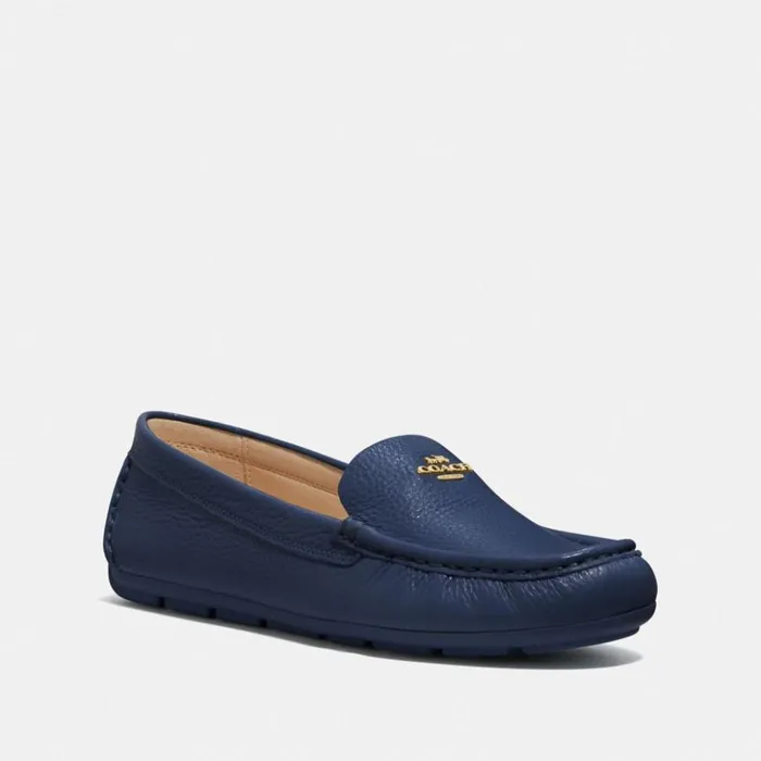 Women Marley Driver True Navy Coach Flats and Loafers