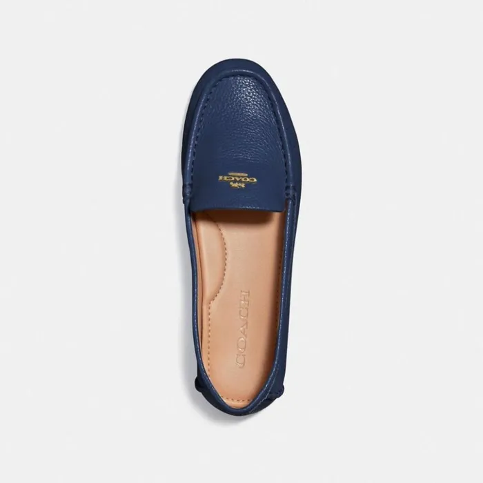Women Marley Driver True Navy Coach Flats and Loafers
