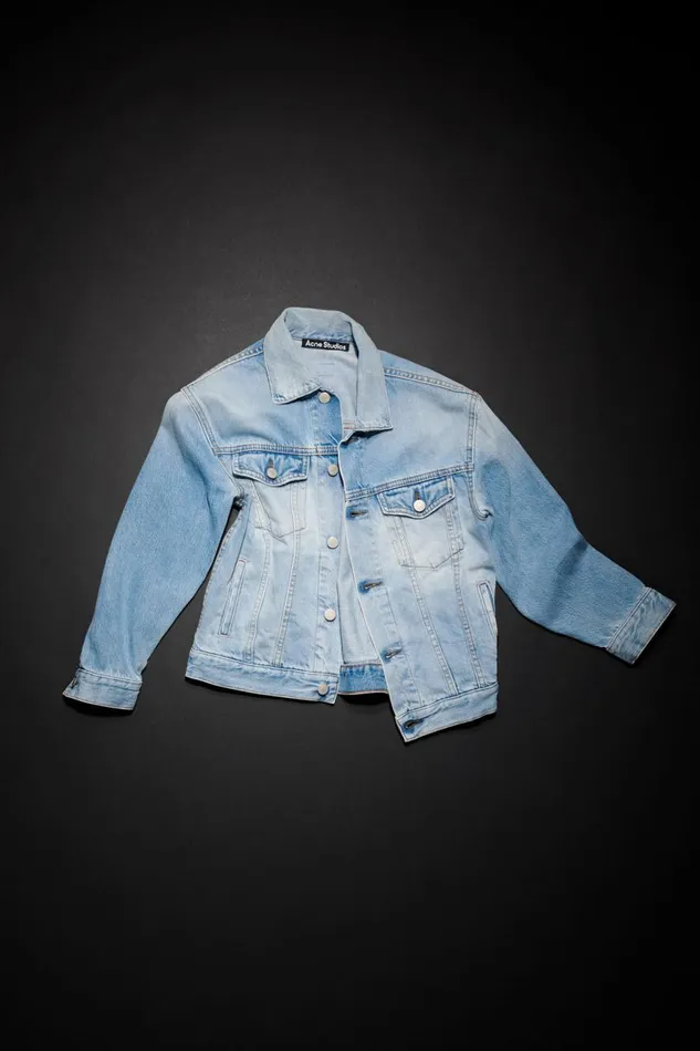 WomenMen Denim Jacket Children Light Blue Acne Studios Children