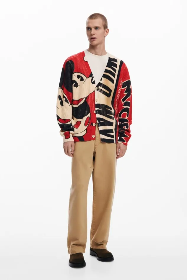 WomenMen Jumpers Desigual Mickey Mouse Cardigan