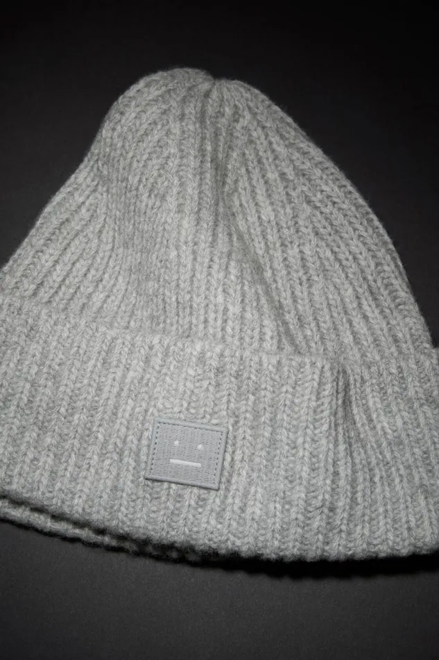 WomenMen Knit Beanie 8211 Children Light Grey Melange Acne Studios Children