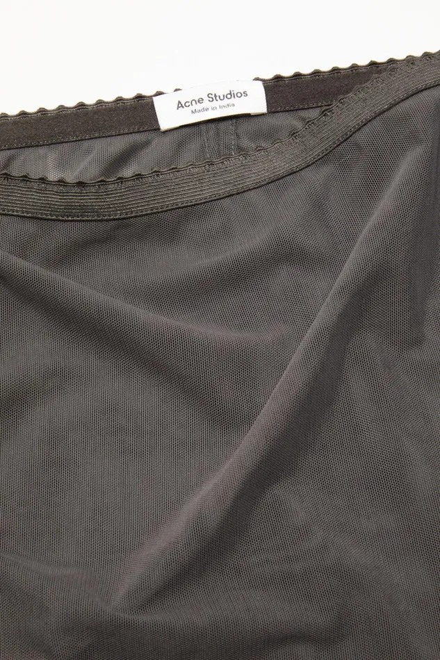 Women Mesh Skirt Anthracite Grey Acne Studios Skirts