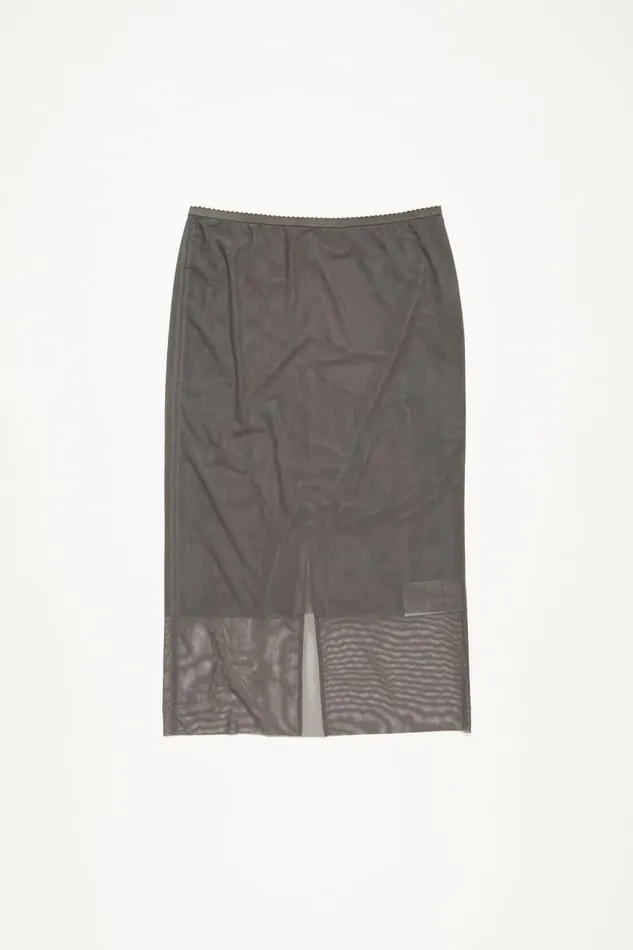 Women Mesh Skirt Anthracite Grey Acne Studios Skirts