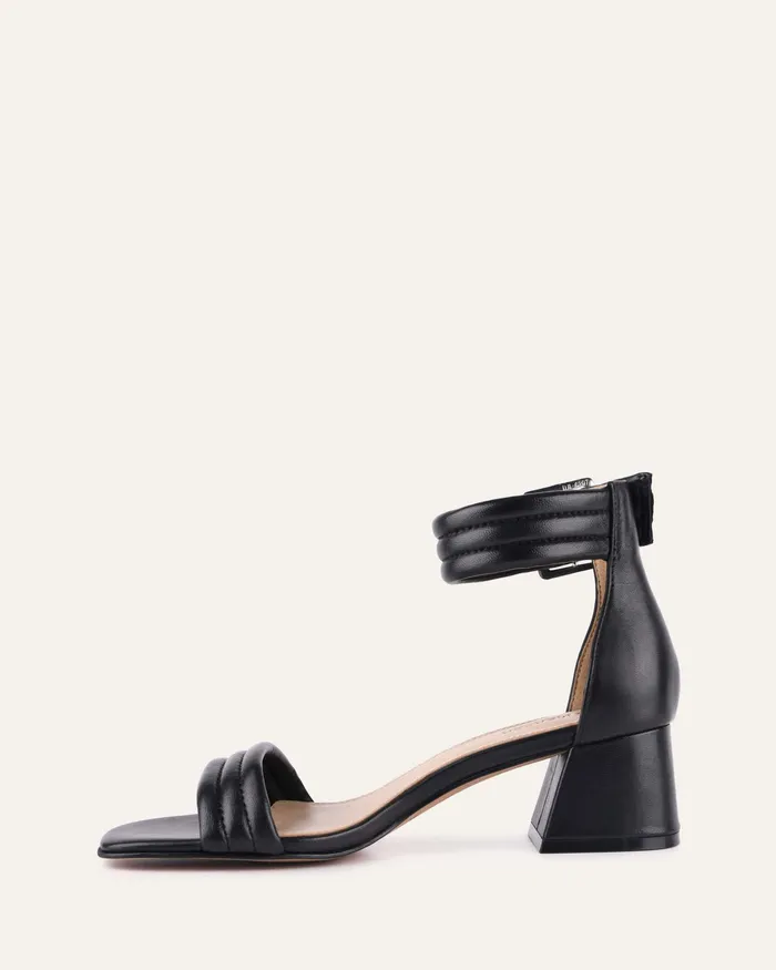 Women MID SANDALS jomercer Lyric mid heel sandals black leather Women MID SANDALS jomercer Lyric mid heel sandals black leather