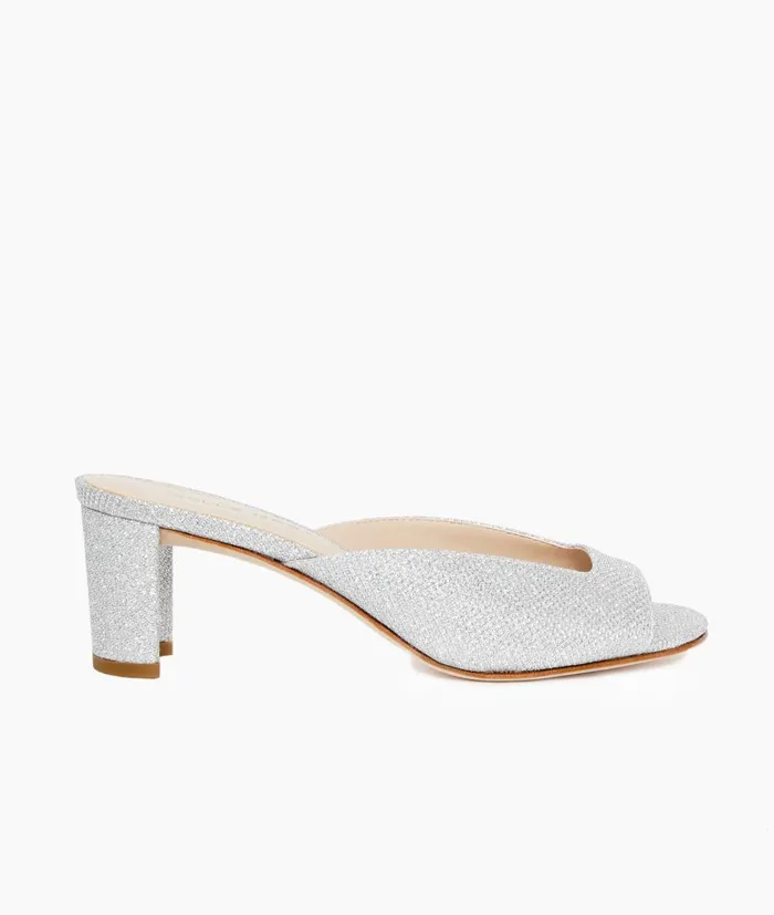 Women Mika 2 Low Heel 8211 Silver Pelle Moda Low Heels