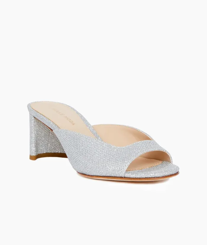Women Mika 2 Low Heel 8211 Silver Pelle Moda Low Heels Women Mika 2 Low Heel 8211 Silver Pelle Moda Low Heels