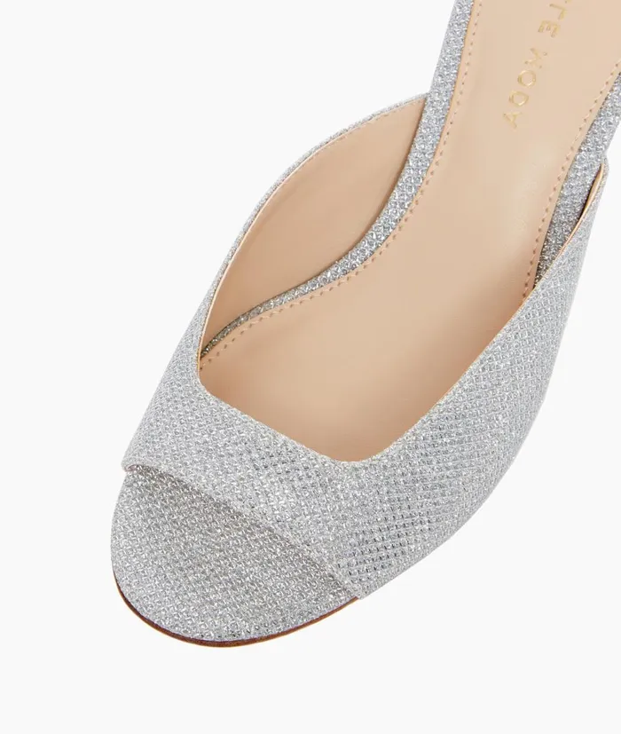 Women Mika 2 Low Heel 8211 Silver Pelle Moda Low Heels Women Mika 2 Low Heel 8211 Silver Pelle Moda Low Heels