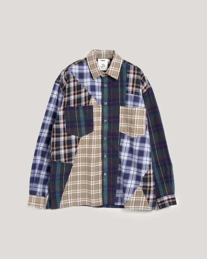 Women Mitchum Patchwork Shirt Multi YMC Shirts
