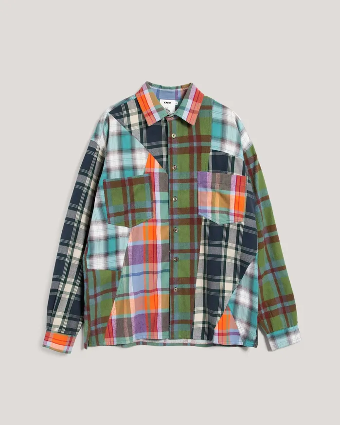 Women Mitchum Patchwork Shirt Multi YMC Shirts