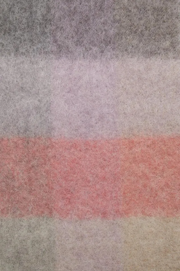 Women Mohair Checked Scarf Fuchsialilacpink Acne Studios Scarves