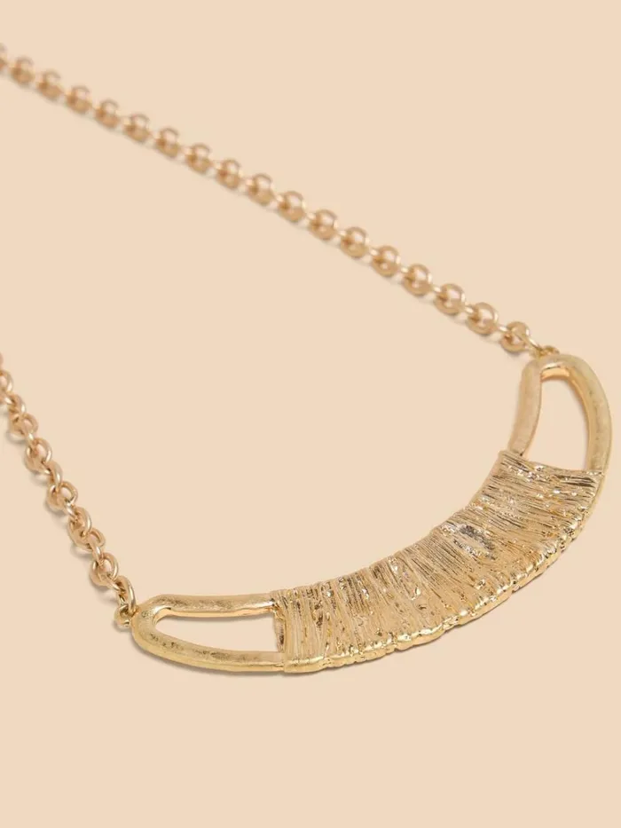 Women NECKLACES White Stuff Mae Metal Wrap Necklace Gold Tone Metallic