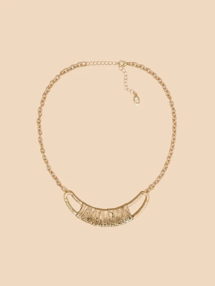 Women NECKLACES White Stuff Mae Metal Wrap Necklace Gold Tone Metallic Women NECKLACES White Stuff Mae Metal Wrap Necklace Gold Tone Metallic