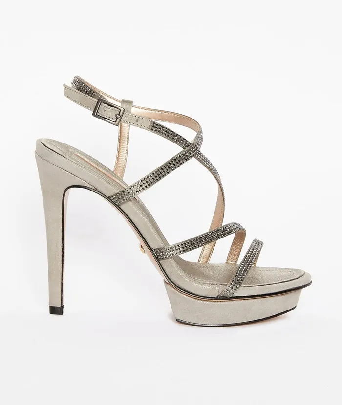 Women Olya 2 Platform 8211 Pewter Pelle Moda Platforms