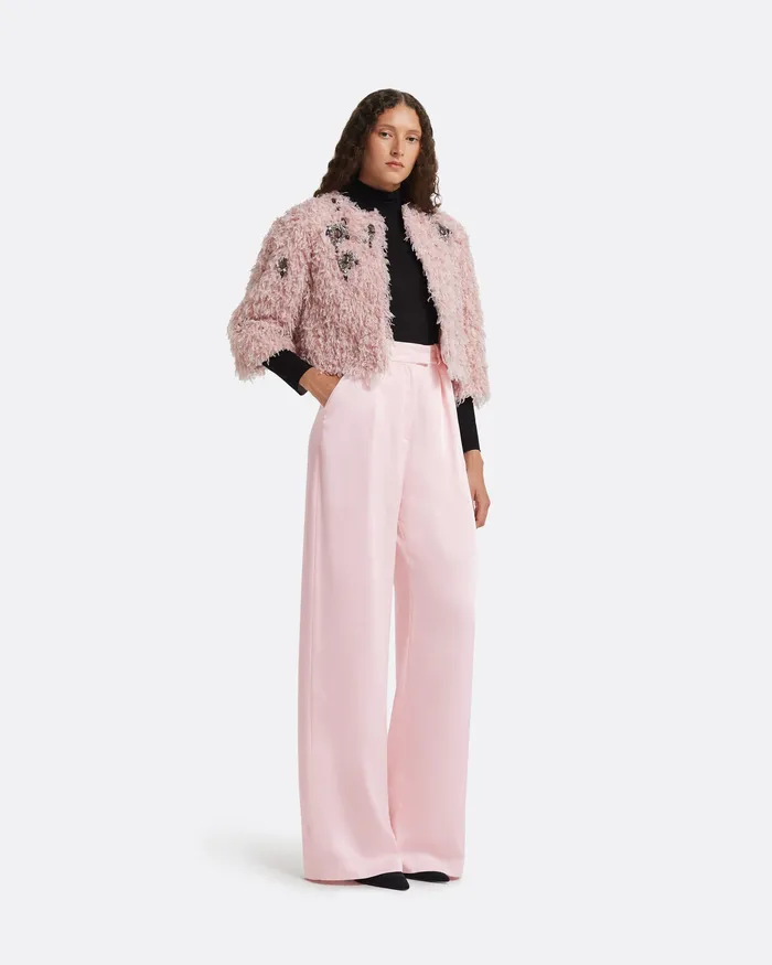 Women Omarani Barely Pink Trousers Barely Pink Trousers Safiyaa