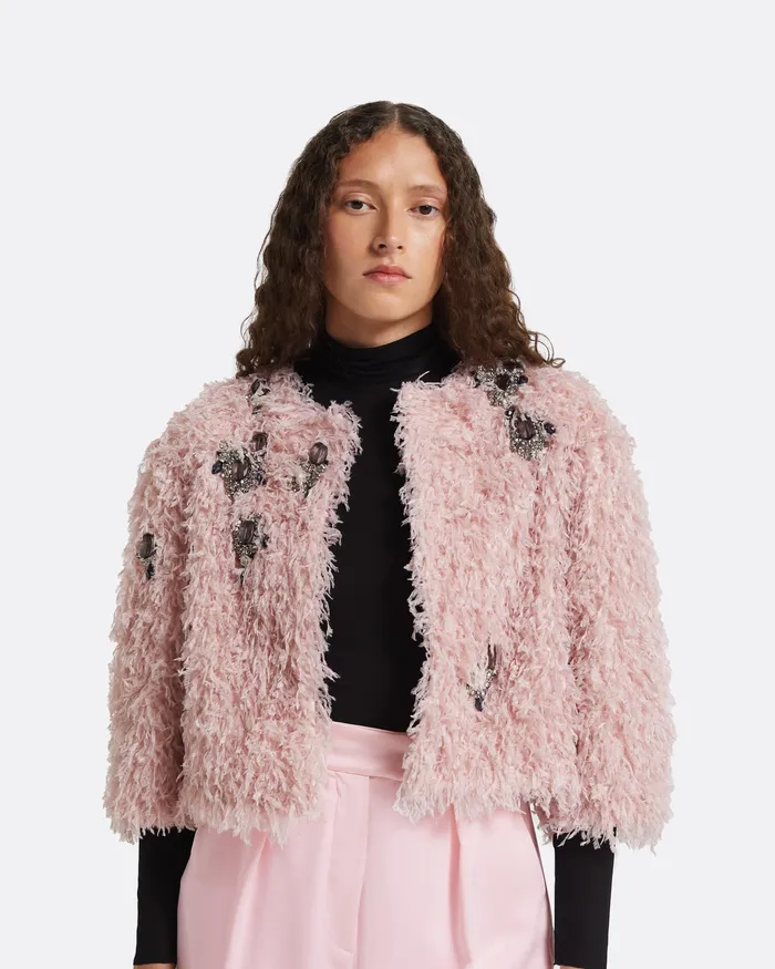 Women Omarani Barely Pink Trousers Barely Pink Trousers Safiyaa
