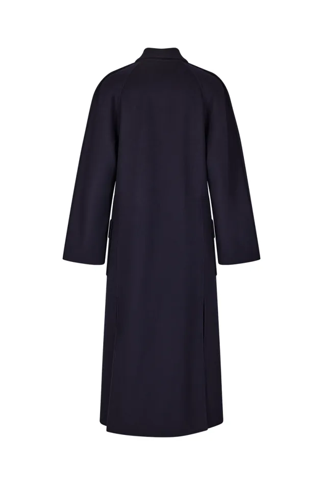 Women Oversized Reversable Coat Navy Blue Sonia Rykiel Coats