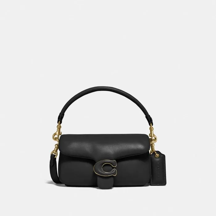 Women Pillow Tabby Shoulder Bag 18 Brassblack Coach Shoulder Bags and Hobos
