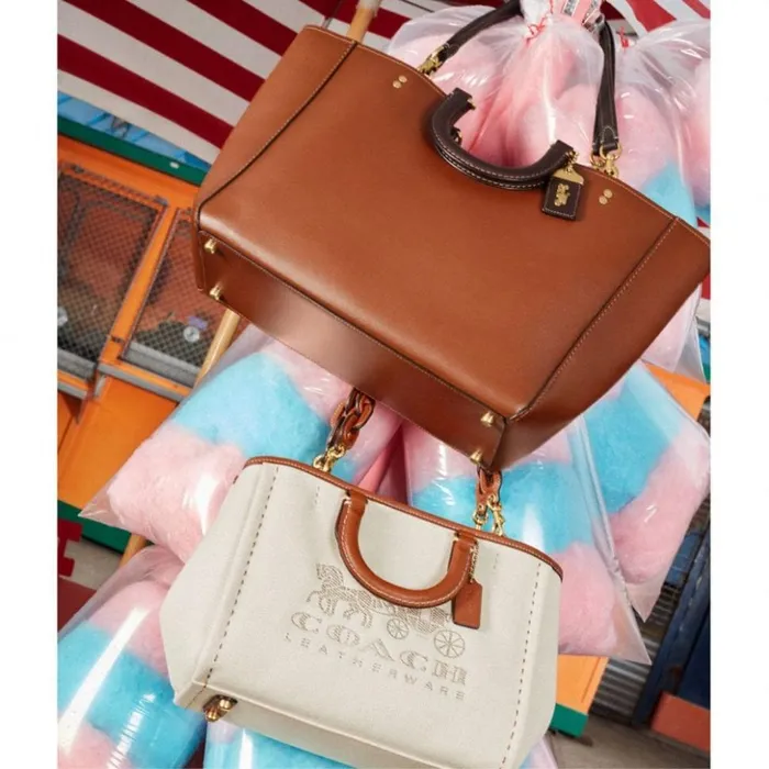 Women Rae Tote In Colorblock Brass1941 Saddle Multi Coach Totes and Carryalls Women Rae Tote In Colorblock Brass1941 Saddle Multi Coach Totes and Carryalls
