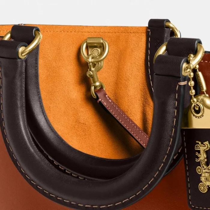 Women Rae Tote In Colorblock Brass1941 Saddle Multi Coach Totes and Carryalls Women Rae Tote In Colorblock Brass1941 Saddle Multi Coach Totes and Carryalls