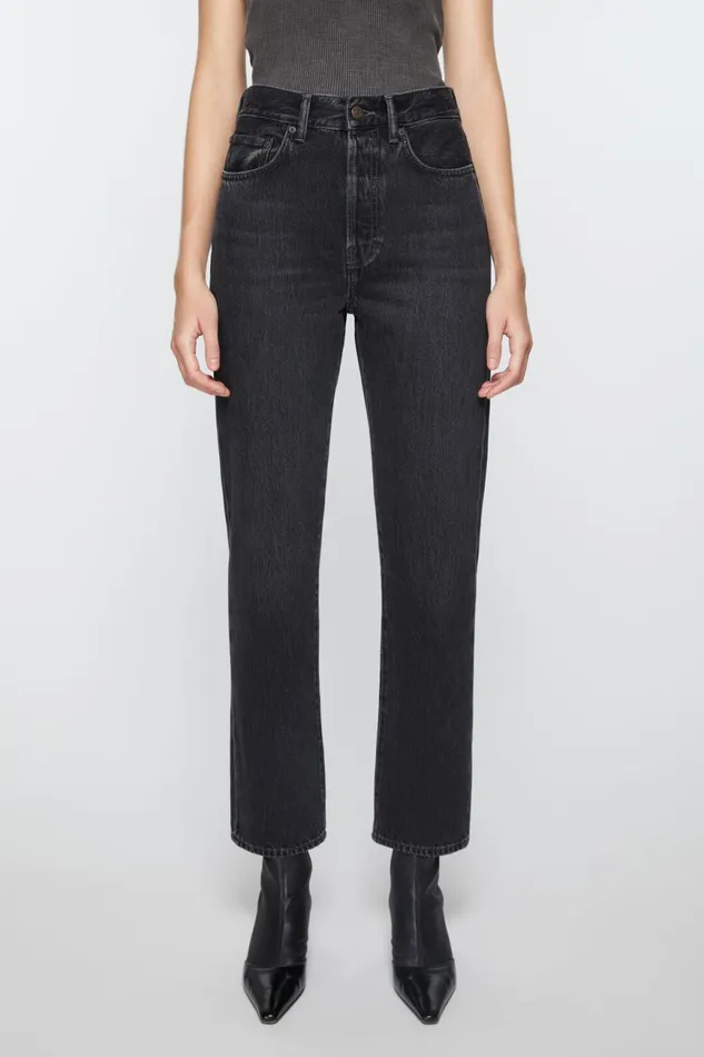 Women Regular Fit Jeans 8211 Mece Black Acne Studios Jeans