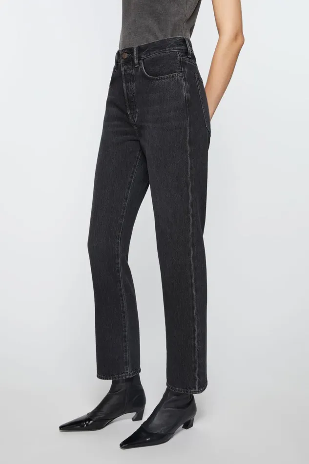 Women Regular Fit Jeans 8211 Mece Black Acne Studios Jeans
