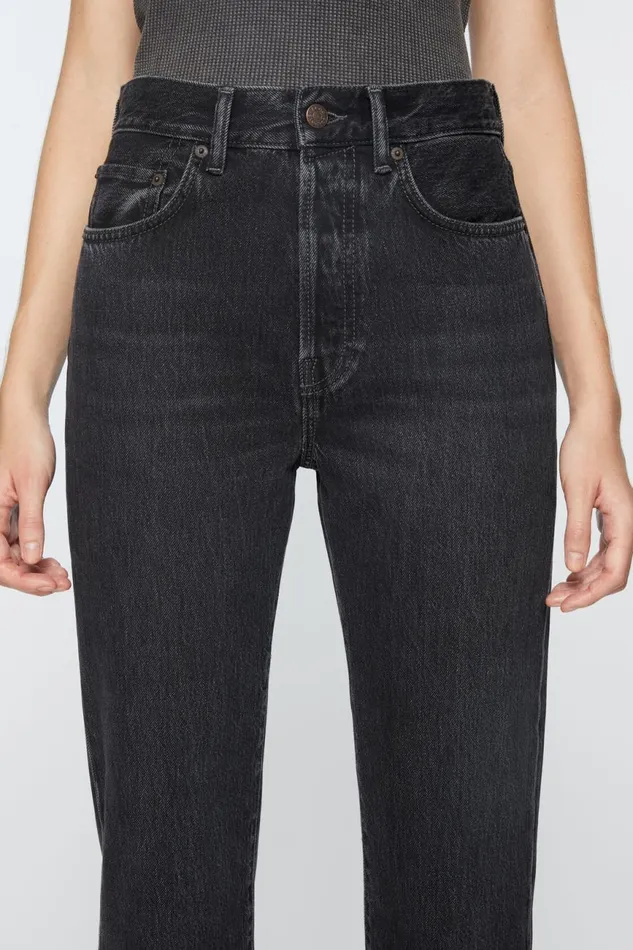 Women Regular Fit Jeans 8211 Mece Black Acne Studios Jeans