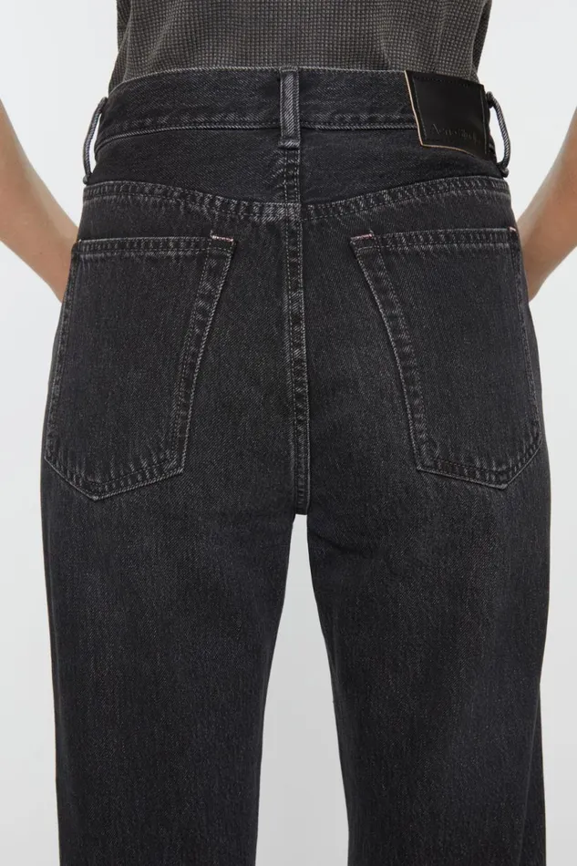 Women Regular Fit Jeans 8211 Mece Black Acne Studios Jeans