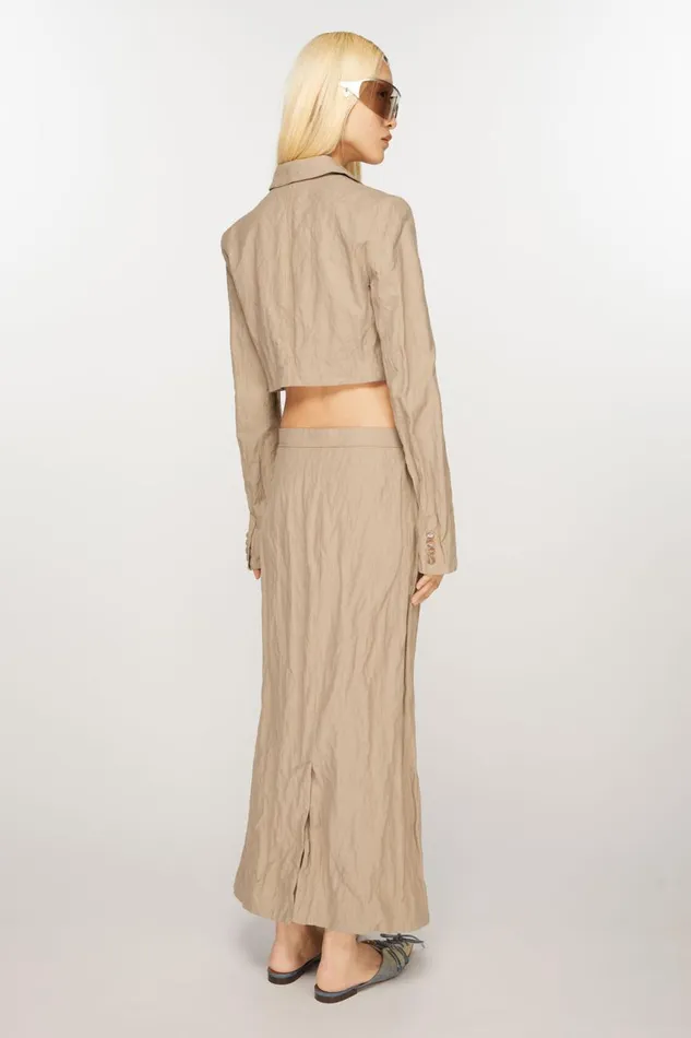 Women Regular Fit Suit Jacket Cold Beige Acne Studios Suit Jackets