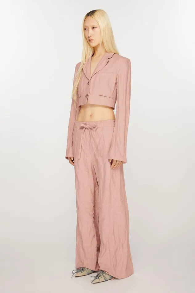 Women Regular Fit Suit Jacket Old Pink Acne Studios Suit Jackets