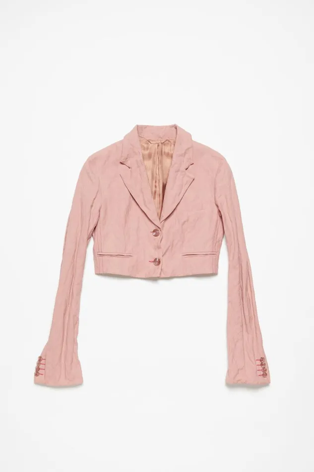 Women Regular Fit Suit Jacket Old Pink Acne Studios Suit Jackets