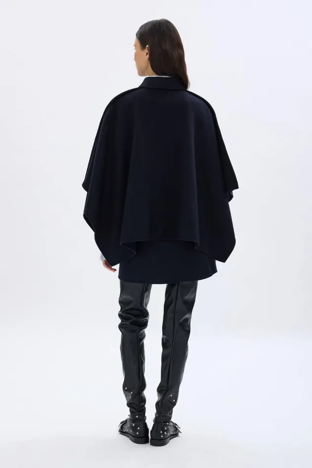 Women Reversable Cape Navy Blue Sonia Rykiel Jackets