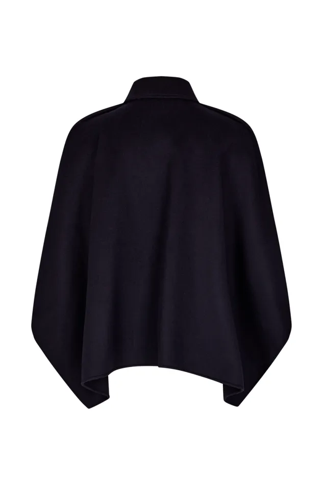 Women Reversable Cape Navy Blue Sonia Rykiel Jackets