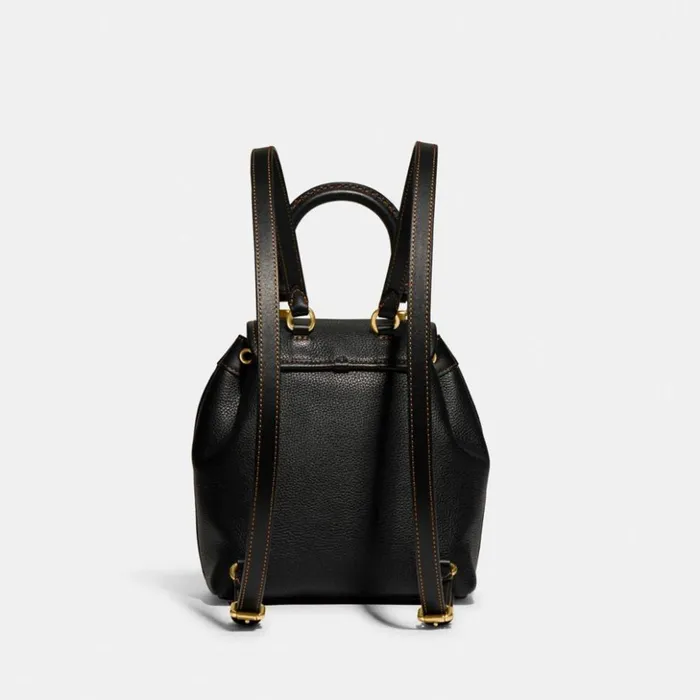 Women Riya Backpack 21 Brassblack Coach Backpacks