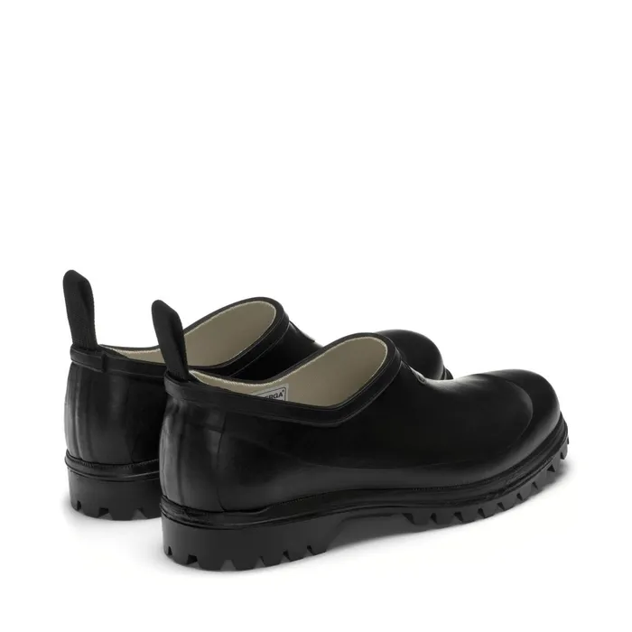 Women Rubber Boots Unisex 809 RUBBER MULE Low Cut BLACK Superga Gumboots