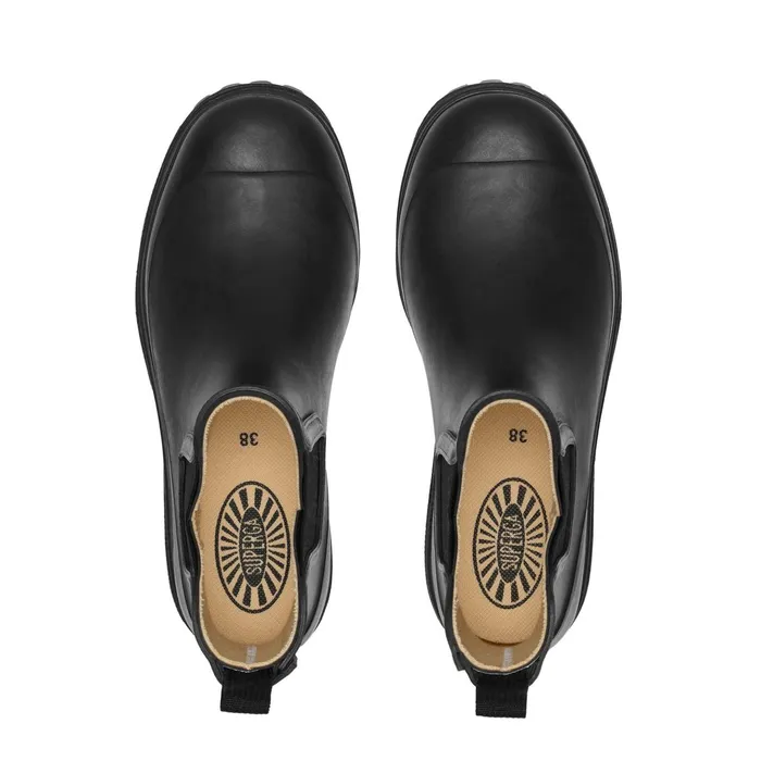 Women Rubber Boots Woman 798 RUBBER BOOTS MID Mid Cut BLACK Superga Gumboots