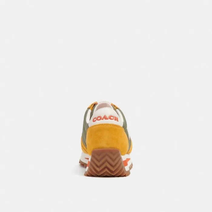 Women Runner Sneaker Army Greenbuttercup Coach Sneakers