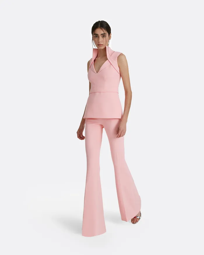 Women Safiyaa Halluana Cotton Candy Trousers Candy Pink Trousers