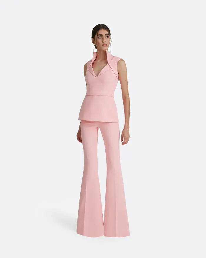 Women Safiyaa Halluana Cotton Candy Trousers Candy Pink Trousers