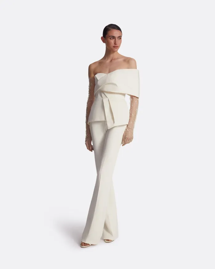 Women Safiyaa Thea Ivory Top Ivory Bridal