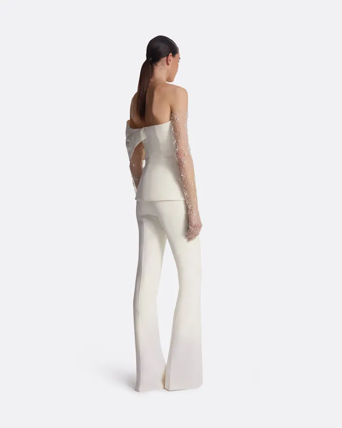 Women Safiyaa Thea Ivory Top Ivory Bridal