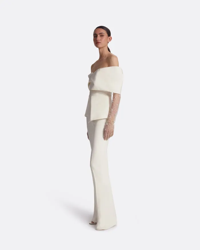 Women Safiyaa Thea Ivory Top Ivory Bridal