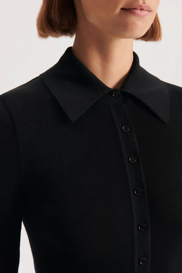 Women Scanlan Theodore Babywool BABYWOOL CARDIGAN Black All Women Scanlan Theodore Babywool BABYWOOL CARDIGAN Black All