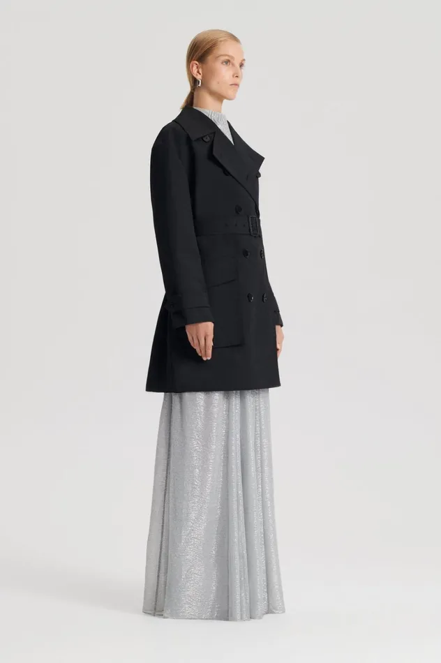 Women Scanlan Theodore Coats TRENCH COAT Black Women Scanlan Theodore Coats TRENCH COAT Black