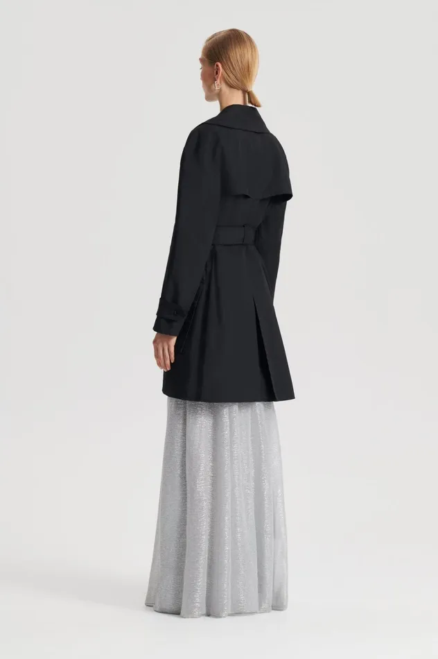 Women Scanlan Theodore Coats TRENCH COAT Black Women Scanlan Theodore Coats TRENCH COAT Black