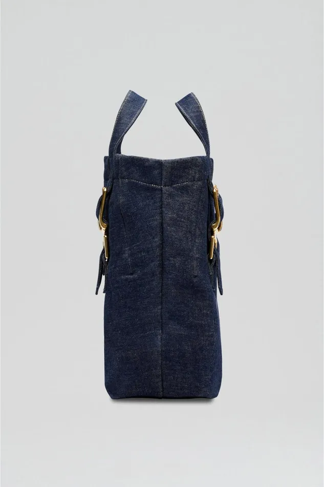 Women Scanlan Theodore Denim TAILORED DENIM TOTE Indigob Women Scanlan Theodore Denim TAILORED DENIM TOTE Indigob